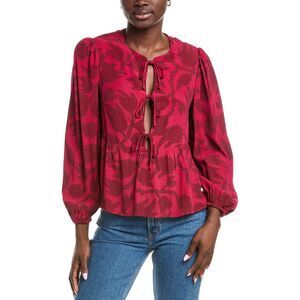 Anna Kay Womens Singari Blouse, Red